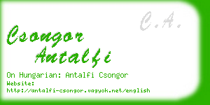 csongor antalfi business card